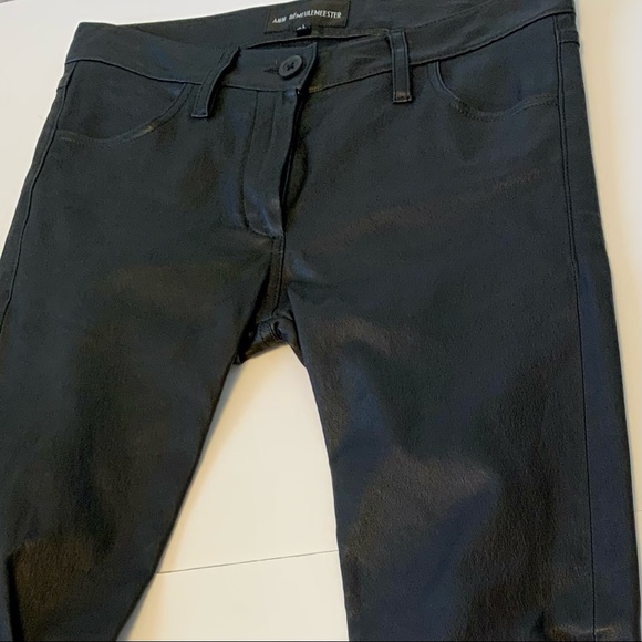 Ann Demeulemeester leather 4 pocket jeans - Picture 6 of 14